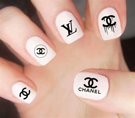 stickers nail art chanel|Chanel nail stickers for sale.